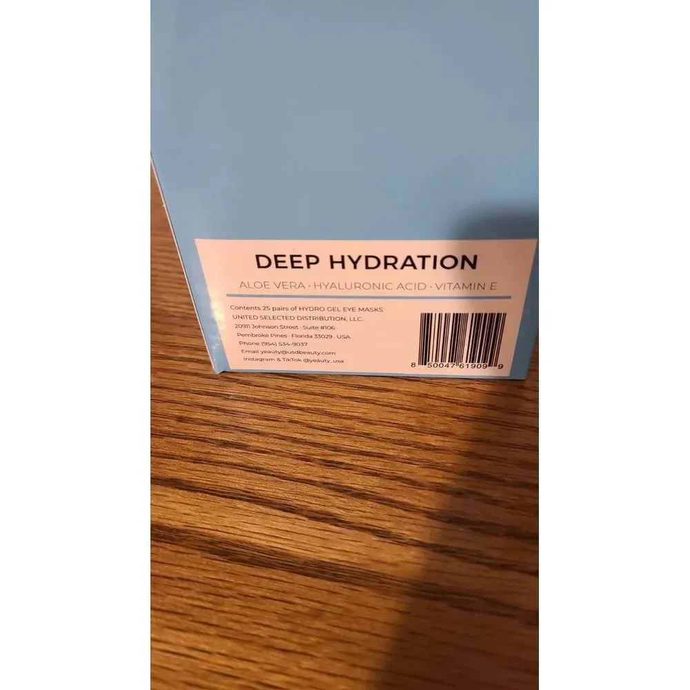 Yeauty Deep Hydration Cell Eye Masks - 25 Pairs Aloe Vera, Hyaluronic Acid Vit E
